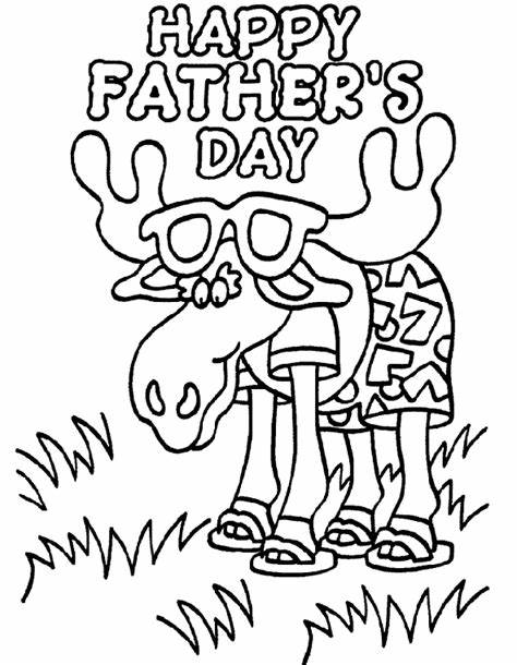 Fathers Day Funny Coloring Pages