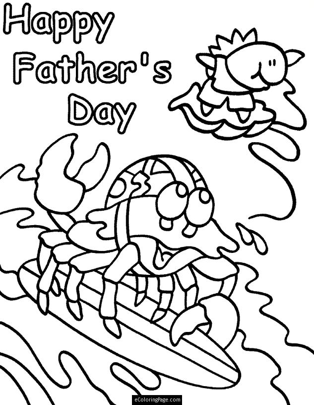Fathers Day Funny Coloring Pages
