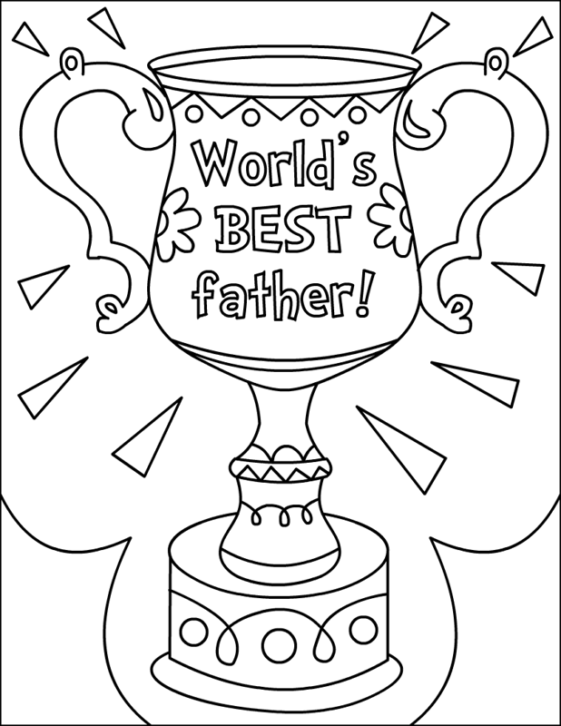 World's Best Father Coloring Pages