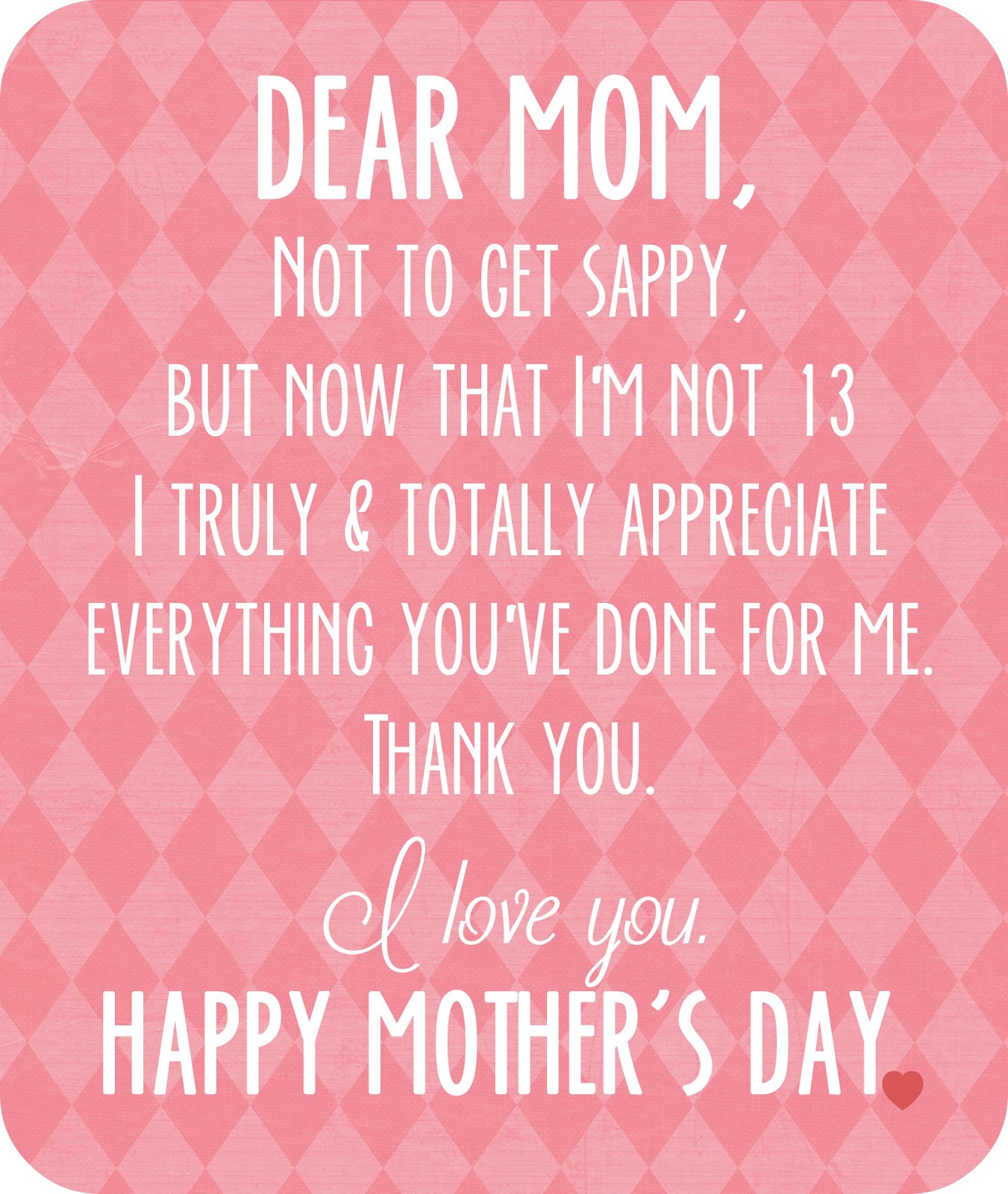 Mothers Day Thank You Quotes